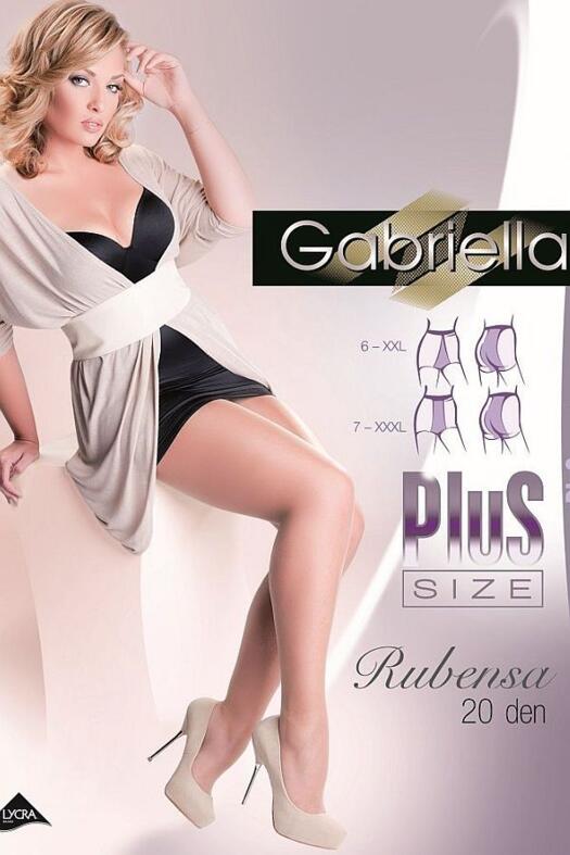 Exkluzv harisnyanadrg, Gabriella Plus Size, Rubensa 20 Den, neutro 6