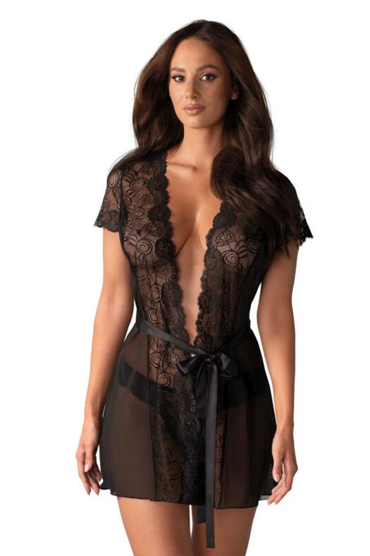 Alluria szexi fehrnem, fekete knts s tanga