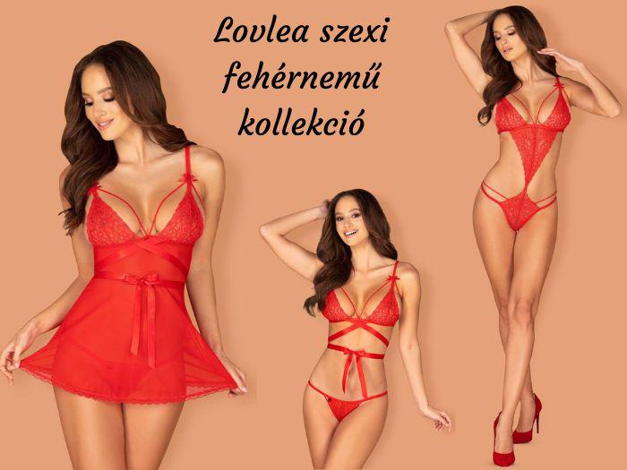 Lovlea szexi piros fehrnem kollekci – lmaid fehrnemje