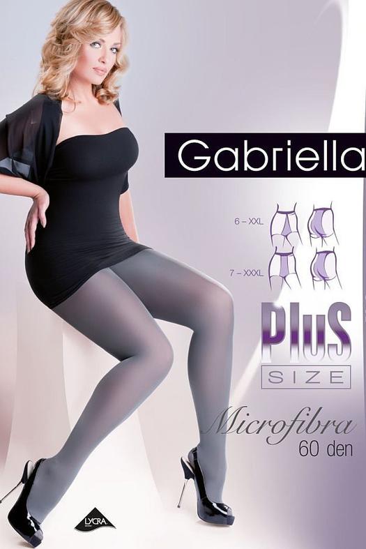 Exkluzv harisnyanadrg, Gabriella Plus Size, Microfibra 60 Den, cappucino 6