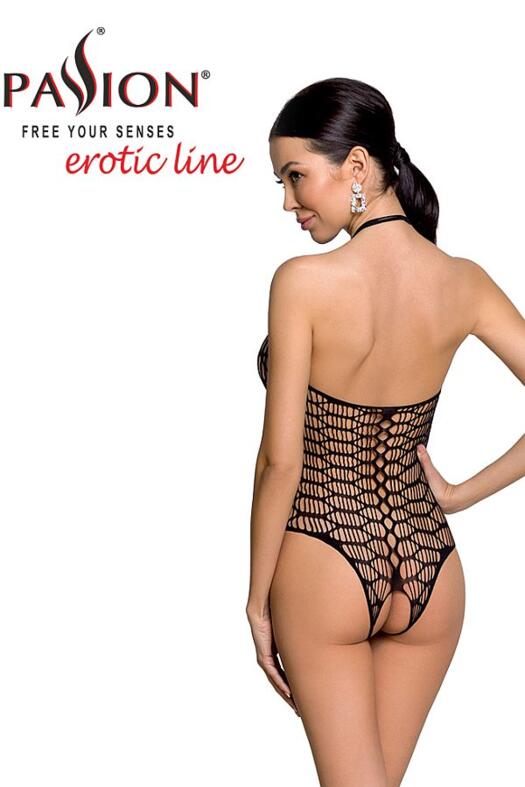 Erotikus fehrnem, BS087 fekete nyitott body