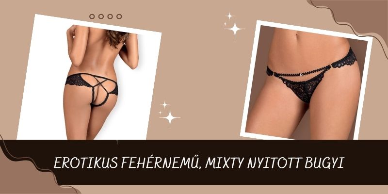 Erotikus fehérnemű, Mixty nyitott bugyi