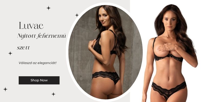 Luvae nyitott erotikus fehrnem szett